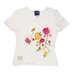 Vintage Kenzo T-Shirt - Medium White Cotton