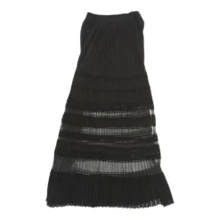 Vintage Roberto Cavalli Maxi Skirt - 26W UK 6 Black Cotton