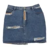 Vintage Unbranded Denim Skirt - Small UK 10 Blue Cotton