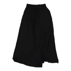 Vintage Only Maxi Skirt - Small Black Cotton