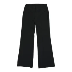 Vintage Prani Trousers - 28W UK 6 Black Polyester Blend