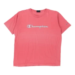 Vintage Champion T-Shirt - Medium Pink Cotton