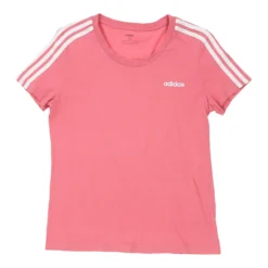 Vintage Adidas T-Shirt - Medium Pink Cotton
