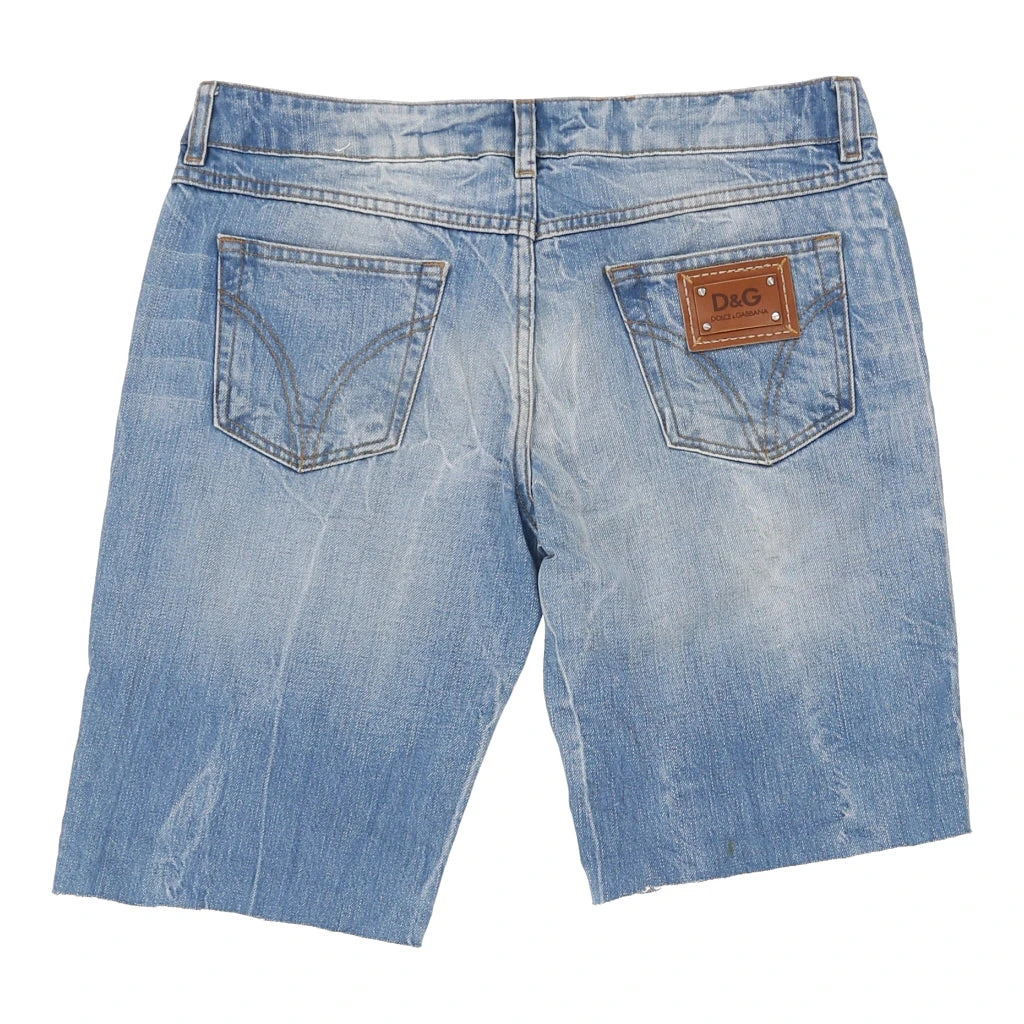 Vintage Dolce & Gabbana Denim Shorts - 32W UK 10 Blue Cotton 4 Vintage Dolce & Gabbana Denim Shorts - 32W UK 10 Blue Cotton - Image 2