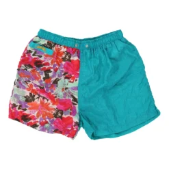 Vintage Four Wings Sport Shorts - Medium Blue Polyester