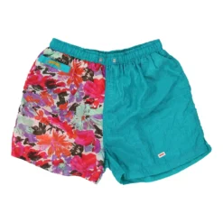 Vintage Four Wings Sport Shorts - Medium Blue Polyester -Deals Garbique Store Carmen mix trousers 17.02.23124