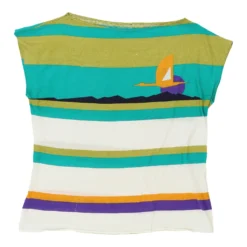 Vintage Unbranded Top - Large Blue Cotton