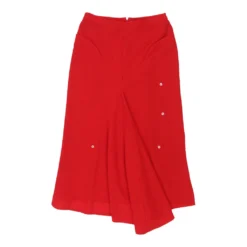 Vintage Unbranded Midi Skirt - 28W UK 8 Red Cotton -Deals Garbique Store Debbie mixed 01.03.23326
