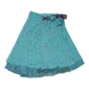 Vintage Unbranded Wrap Skirt - 26W UK 6 Blue Polyester -Deals Garbique Store Debbie mixed 01.03.23371