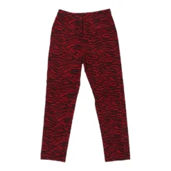 Vintage Weili Zheng High Waisted Trousers - 26W UK 6 Red Cotton