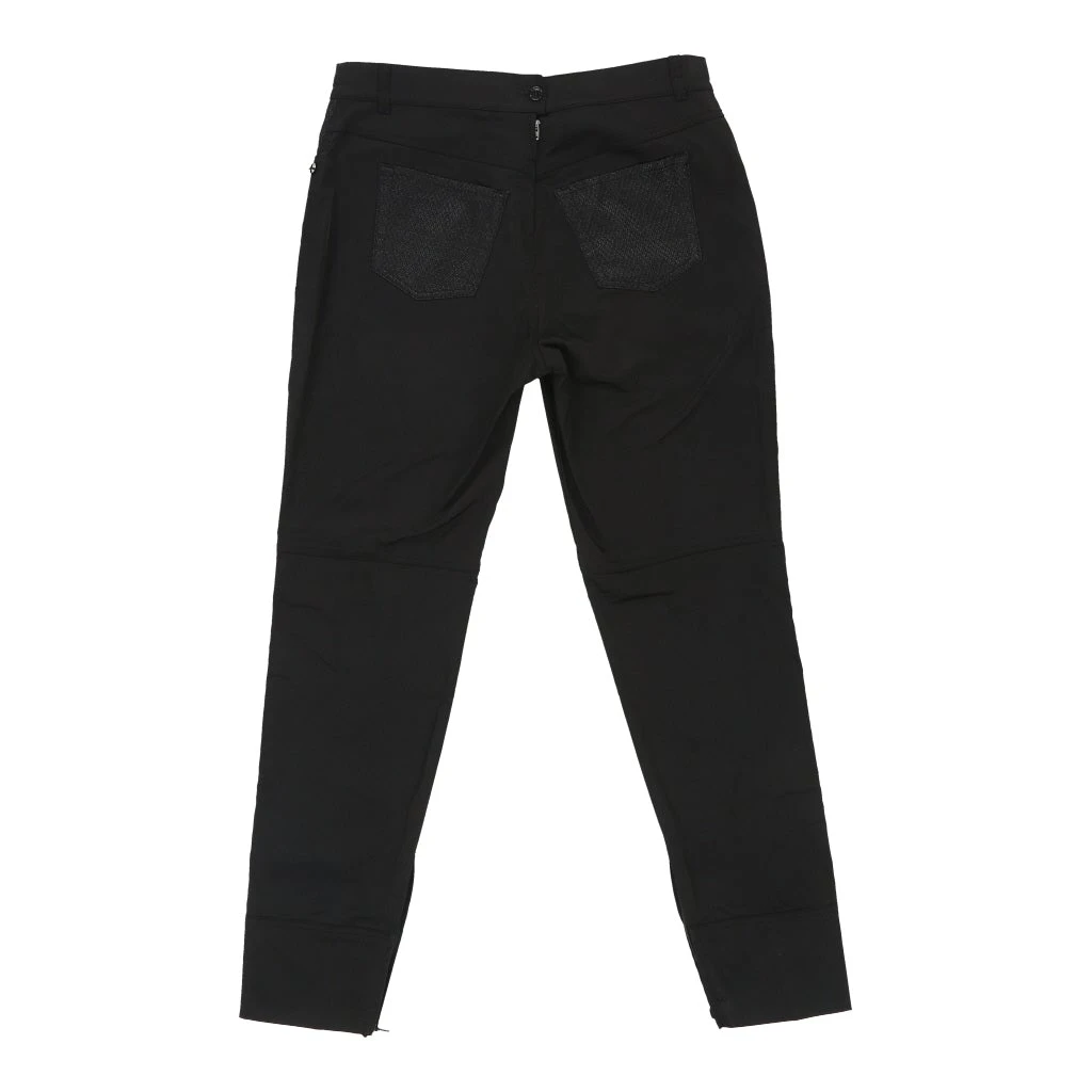Vintage Gattioni Trousers - 34W UK 14 Black Polyester 4 Vintage Gattioni Trousers - 34W UK 14 Black Polyester - Image 2
