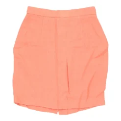 Vintage Benetton Skirt - XS UK 6 Orange Cotton