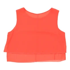 Vintage Unbranded Crop Top - Medium Orange Polyester