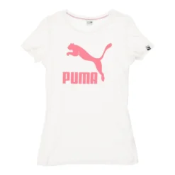 Vintage Puma T-Shirt - XS White Cotton