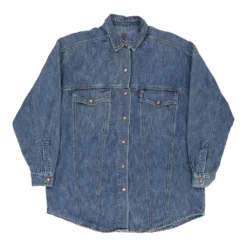 Deals Garbique Store 45 Vintage Levis Denim Shirt - Medium Blue Cotton