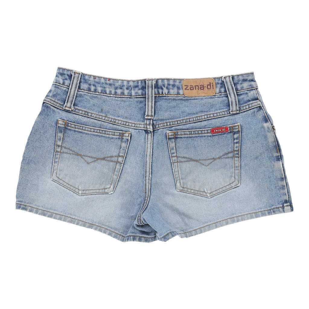 Vintage Unbranded Denim Shorts - 32W UK 10 Blue Cotton 4 Vintage Unbranded Denim Shorts - 32W UK 10 Blue Cotton - Image 2