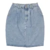 Vintage Unbranded Skirt - 28W UK 8 Blue Cotton