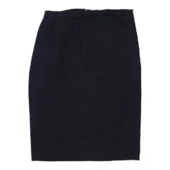 Vintage Unbranded Skirt - Small UK 10 Navy Wool