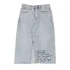 Vintage Icc Plus Denim Skirt - 26W UK 6 Blue Cotton -Deals Garbique Store Ele womens jeans 5.1.23102
