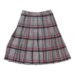 Vintage Unbranded Skirt - 30W UK 10 Grey Cotton