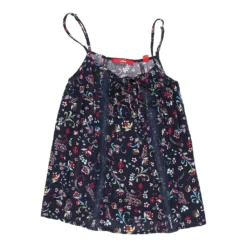 S.Oliver Vintage S. Oliver Strap Top - XS Blue Viscose