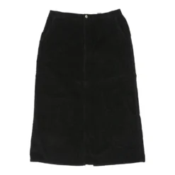 Vintage Sag Harbour Skirt - Medium UK 12 Black Cotton