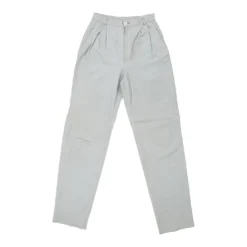 Vintage Unbranded High Waisted Trousers - 26W UK 8 Blue Leather