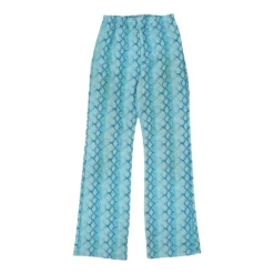 Vintage Giaba High Waisted Trousers - 26W UK 8 Blue Polyester