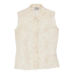 Vintage Prisma Top - Medium Cream Nylon