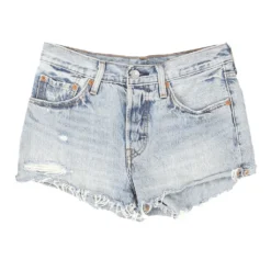 Vintage 501 Levis Shorts - 30W UK 10 Blue Cotton