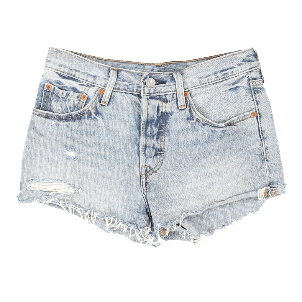 Vintage 501 Levis Shorts - 30W UK 10 Blue Cotton 3 Vintage 501 Levis Shorts - 30W UK 10 Blue Cotton