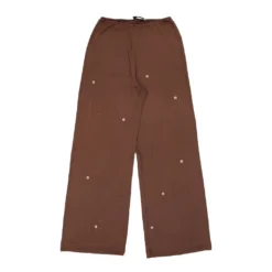 Vintage Fendi Trousers - Large Brown Polyester