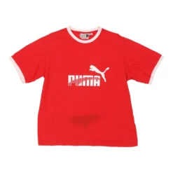 Vintage Puma T-Shirt - XL Red Cotton