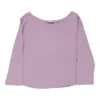 Vintage Max Mara Long Sleeve Top - Large Purple Cotton -Deals Garbique Store Logan Womens 20.05.22.221