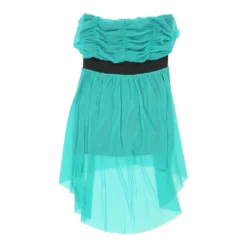 Vintage Unbranded Strapless Top - XS Green Viscose