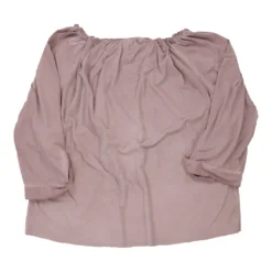 Vintage Unbranded Long Sleeve Top - XL Pink Polyester