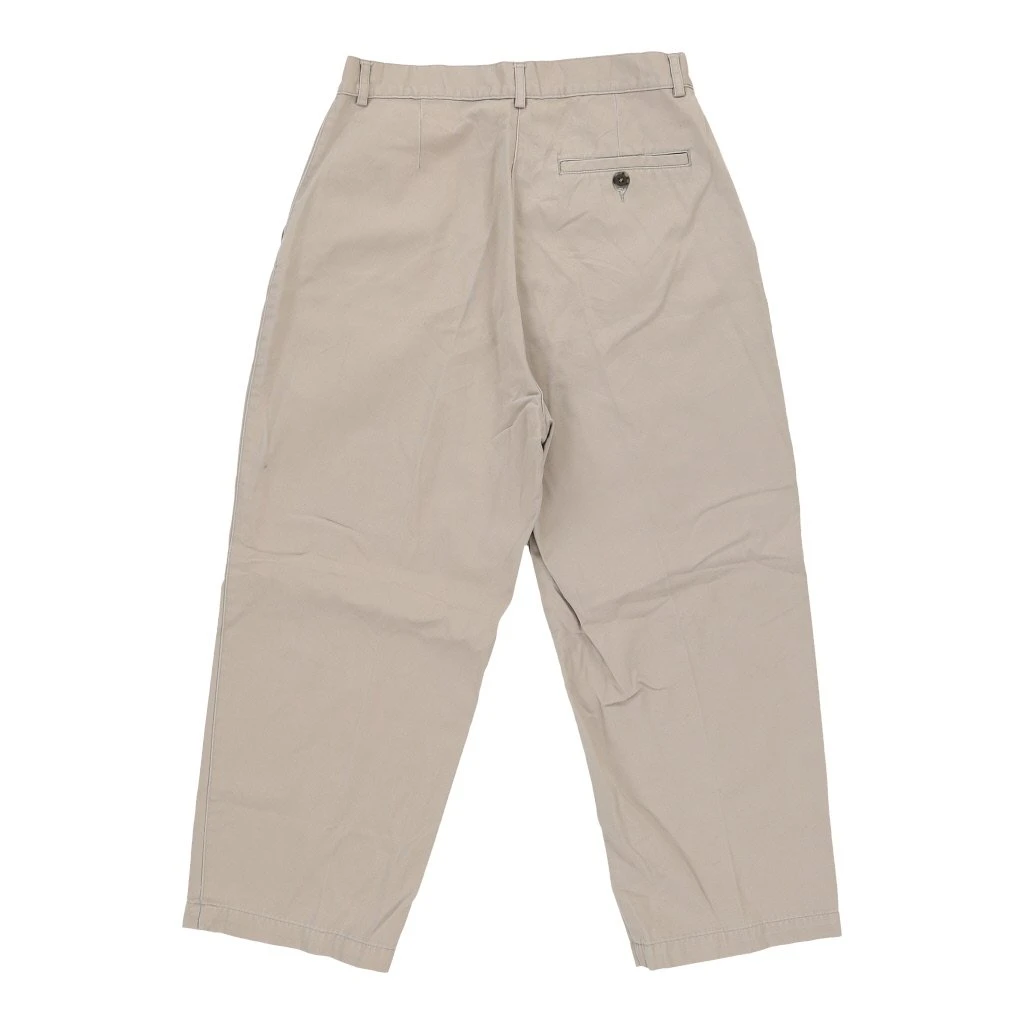 L.L.Bean Vintage L.L. Bean High Waisted Chinos - 28W UK 10 Beige Cotton 4 L.L.Bean Vintage L.L. Bean High Waisted Chinos - 28W UK 10 Beige Cotton - Image 2