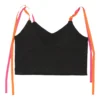Vintage Paper Crop Top - XL Black Polyester -Deals Garbique Store abby.womens.14.12.21321