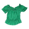 Vintage Top - Medium Green Cotton