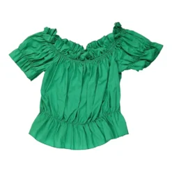 Vintage Top - Medium Green Cotton