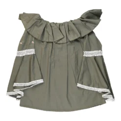 Vintage Top - Large Green Cotton -Deals Garbique Store abbyandbrogan.10.12.21366