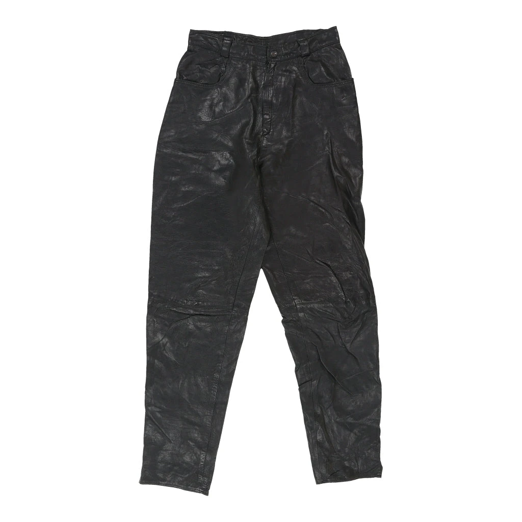 Vintage Conbipel High Waisted Trousers - 28W UK 8 Black Leather 3 Vintage Conbipel High Waisted Trousers - 28W UK 8 Black Leather