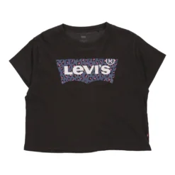 Vintage Levis T-Shirt - Small Black Cotton