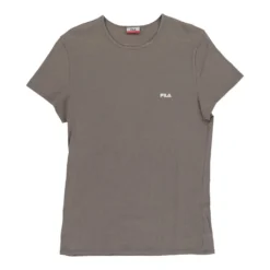 Vintage Fila T-Shirt - XL Grey Cotton