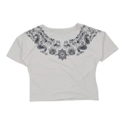 Vintage Unbranded T-Shirt - Large White Cotton