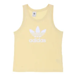 Vintage Adidas Vest - Large Yellow Cotton