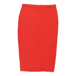 Vintage Etro Skirt - Medium UK 12 Red Wool