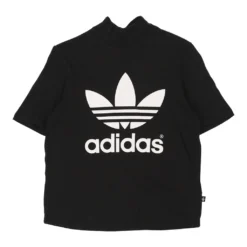 Vintage Adidas T-Shirt - XS Black Polyester