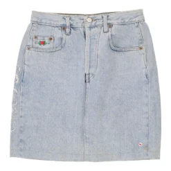 Vintage El Charro Denim Skirt - 27W UK 8 Blue Cotton -Deals Garbique Store courteney trousers 3.11.22103