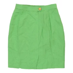 Vintage Marella Skirt - Small UK 8 Green Acetate